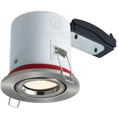 Support de spot BBC Orientable Inox 100mm avec douille GU10 automatique ref. 819