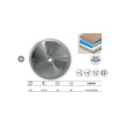 Lame Carbure Mise &agrave; Format 250x30x48z Gouge / Stratifies - Leman