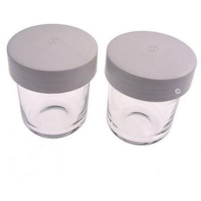 Lot de 2 pots verre + couvercle pour AT320 (KW697736) Robot m&eacute;nager Kenwood