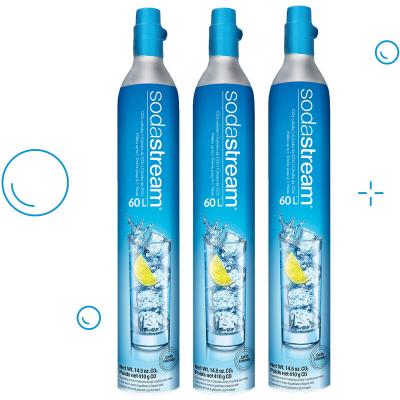 Sodastream - lot de 3 cylindres de recharge de gaz co2 60l pour machine &agrave; gaz&eacute;ifier 3 x cylindre gaz
