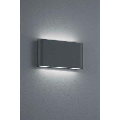 Trio Thames Ii Applique Murale Ext&eacute;rieure Moderne 17cm 2 Lumi&egrave;res Anthracite 3000k Ip54