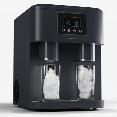 Klarstein eiszeit crush Machine &agrave; gla&ccedil;ons 2 tailles glace pil&eacute;e 15 &agrave; 18 kg de gla&ccedil;ons par jour Noir 