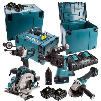 Pack 5 outils MAKITA DLX5038PTJ 18V Li-Ion (4x5Ah)