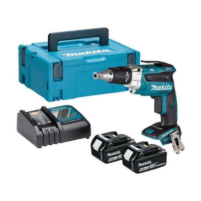 Visseuse plaque de pl&acirc;tre 18V Li-Ion BL (2x5,0 Ah) - MAKITA DFS250RTJ