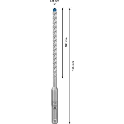 Expert sds Plus-7x Hammer Foret, 6 x 100 x 165 mm, 50 pcs.
