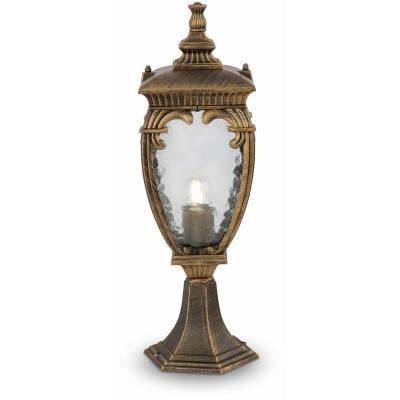 Maytoni Lighting - Maytoni Fleur Borne d'ext&eacute;rieur noire avec or, IP44