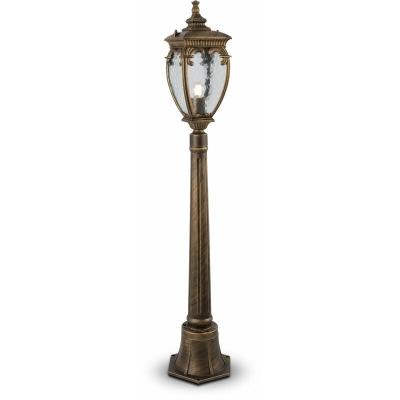 Maytoni Lighting - Maytoni Fleur Borne ext&eacute;rieure noire avec or, IP44
