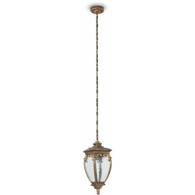 Maytoni Fleur Plafonnier d'ext&eacute;rieur suspendu noir avec or, IP44