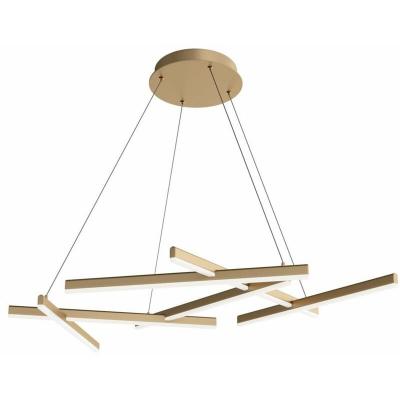Maytoni Line Plafonnier Suspendu Moderne Int&eacute;gr&eacute; Or Mat, 4000k
