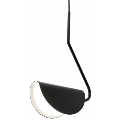 Maytoni Mollis Plafonnier suspendu moderne noir, abat-jour en acrylique