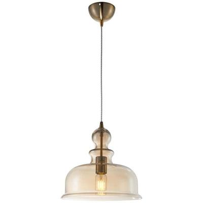 Suspension en m&eacute;tal et verre ambr&eacute; Tone - Maytoni