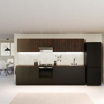 Blumfeldt woodvista meuble pour lave-vaisselle plan de travail robuste int&eacute;gration parfaite noir