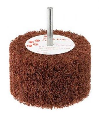 Roue &Agrave; Lamelles Scotch Brite Ff Diam&egrave;tre 75 Mm Largeur 45 Mm Grain Tr&egrave;s Fin