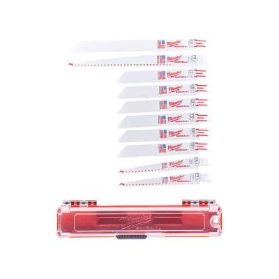 Set de 10 lames pour scie sabre sawzall milwaukee - 49222229