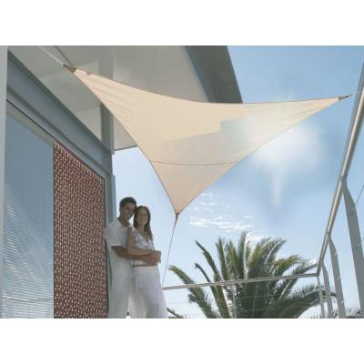 Voile d'ombrage triangulaire 5 x 5 x 5 m - Sable