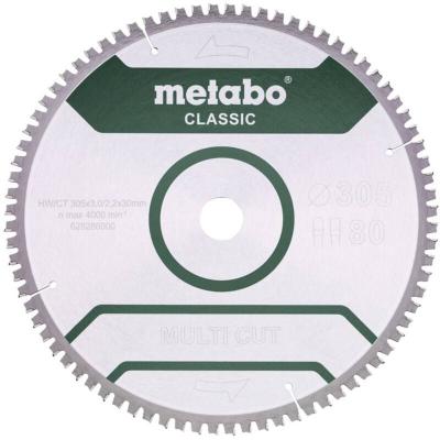 MULTI CUT CLASSIC 628286000 Lame de scie circulaire 305 x 30 x 2.2 mm Nombre de dents: 80
