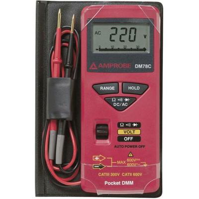 DM78C Multim&egrave;tre num&eacute;rique de poche &agrave; s&eacute;lection automatique de gamme a