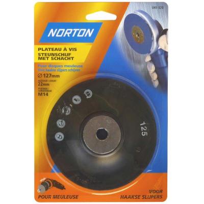 Norton - Plateau de pon&ccedil;age &oslash; 125 mm pour meuleuse