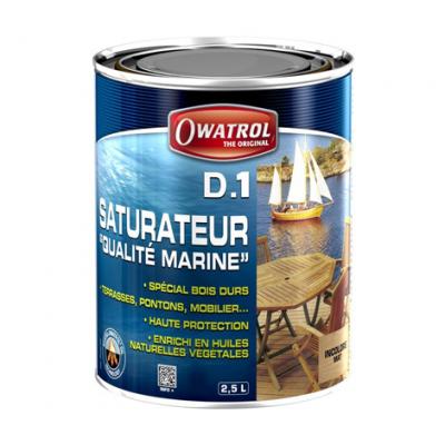 Saturateur incolore pour bois exotique - Finition mate - D1 QUALITE MARINE