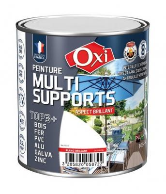Peinture multi supports top 3+ brun brillant ral 8017 0.5l