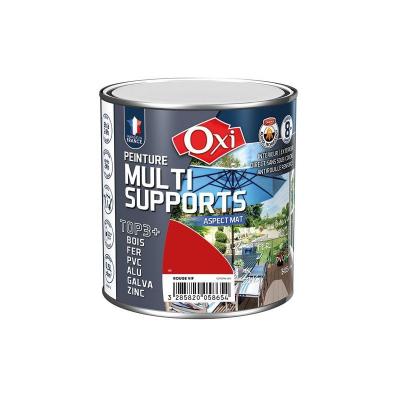 Peinture multi supports top 3+ rouge vif mat ral 3020 0.5l