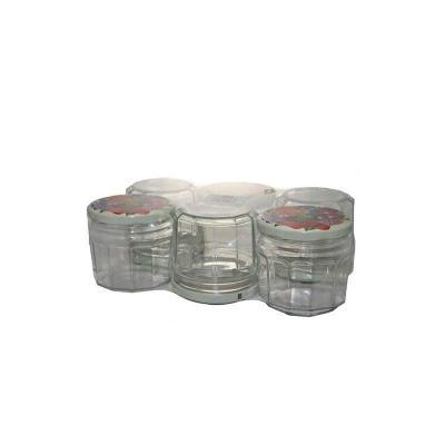 Pack De 6 Confituriers Avec Couvercle D&eacute;coratif 340mll