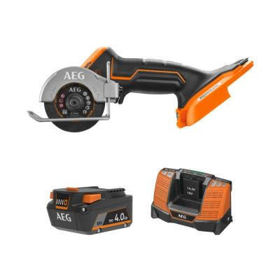 Pack AEG 18V - Mini scie multi-mat&eacute;riaux Brushless - Batterie 4.0 Ah - Chargeur