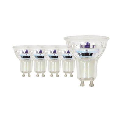 Lot de 5 ampoules LED - Blanc chaud - 50W