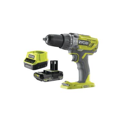 Pack ryobi perceuse &agrave; percussion r18pd3-0 - 18v oneplus - 1 batterie 2.0ah - 1 chargeur rapide