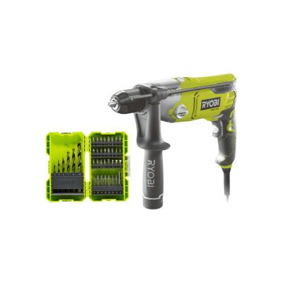 Pack RYOBI Perceuse &agrave; percussion RPD1200-K - 1200W - Coffret de 38 accessoires - RAK38SDD
