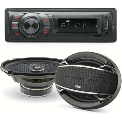 Pack sono voiture Autoradio AR270 USB + 2 haut parleurs ovales 6x9"" Caliber 180W