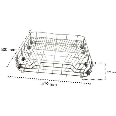 Panier inf&eacute;rieur gris Lave-vaisselle 34420449, 672000800210 PROLINE