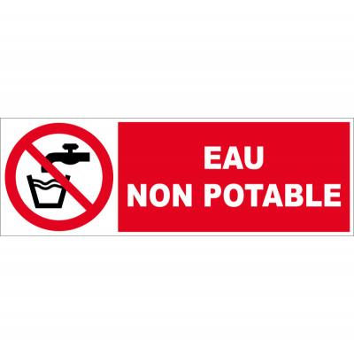 Novap - Panneau Eau non potable - Rigide 450x150mm - 4030579