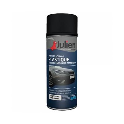 Peinture SPECIALE PLASTIQUE NOIR BRILLANT Noir aerosol 400ml