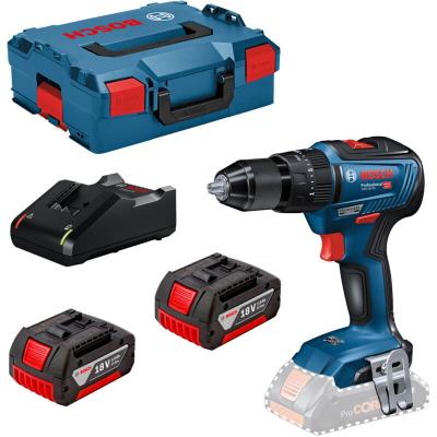 Bosch Gsb 18v-55+2x3.0ah+gal18v-20+l-boxx Hammer Drill Argent&eacute;