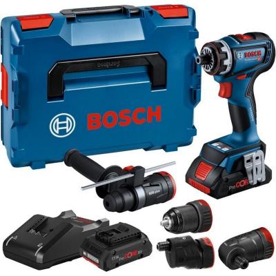 Bosch 1 Perceuse Visseuse Gsr 18v-90 Fc + 2 Batteries + Chargeur