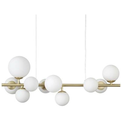 Ideal Lux Perlage suspension L81&nbsp;cm laiton/blanc