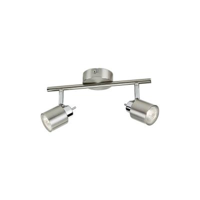 Philips - Plafonnier ajustable 2 spots - GU10 - m&eacute;tal - 93501 - Chrome