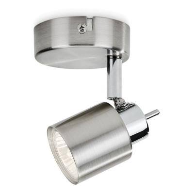 Plafonnier ajustable Philips 1 spot - GU10 - m&eacute;tal - 93500 - Chrome