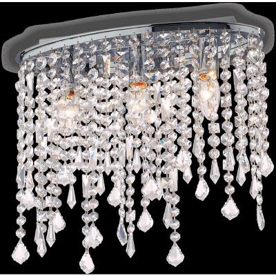 Ideal Lux Rain Clear - Plafonnier &agrave; 3 ampoules, petit, chrome, E14