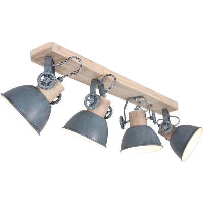 Mexlite Gearwood plafonnier Gris cm de largeur dimmable r&eacute;glable