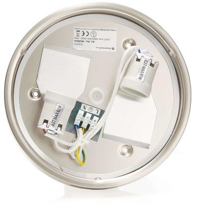 Lindby Flavi plafonnier salle bain, &Oslash; 23&nbsp;cm nickel