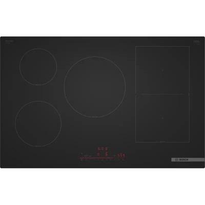 Plaque &agrave; induction Bosch 80 cm 7400 W noir mat