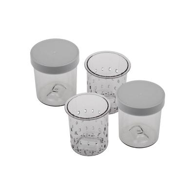 2 pots faisselles avec &eacute;gouttoirs 250 ml YM402E Cuisinart 