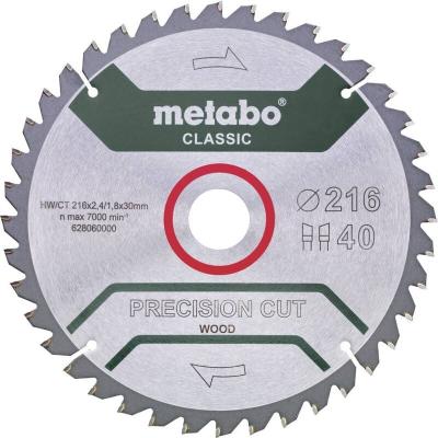 Metabo Lame de scie ""precision cut - classic"", 305x2,4/1,6x30 Z56 WZ 5&deg;neg - 628657000
