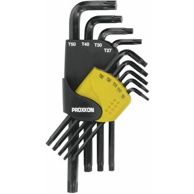 Set de 9 cl&eacute;s m&acirc;les coud&eacute;es TORX Proxxon Industrial