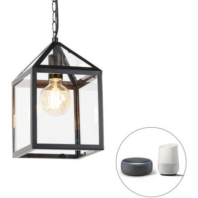 Lampe suspendue d'ext&eacute;rieur intelligente noire IP23 avec Wifi G95 - Amsterdam