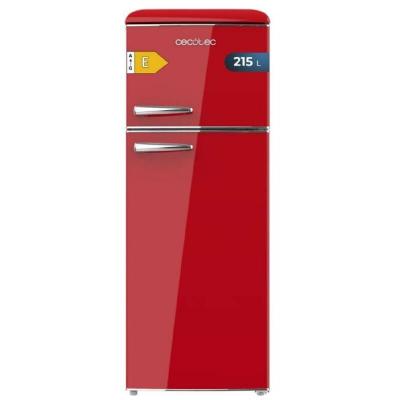 Cecotec - Retro 2D Origin Red mini r&eacute;frig&eacute;rateur, capacit&eacute; of 85L, classe e, led int&eacute;rieur.