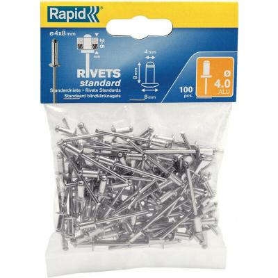 RAPID Rivets standards 4x8mm en aluminium