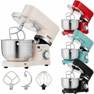 AREBOS Robot de Cuisine 1500 W avec 2 x Acier inoxydable-Bol m&eacute;langeur 6 &eacute;tapes